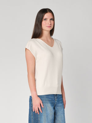 Gilet in maglia collo V