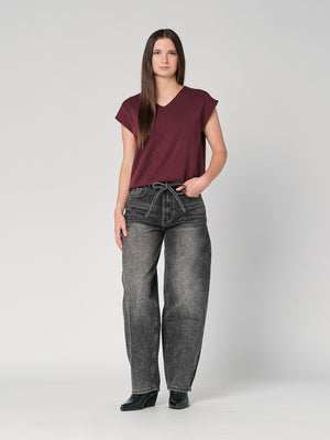 Gilet in maglia collo V