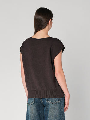 Gilet in maglia collo V