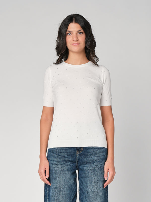 Maglia con strass