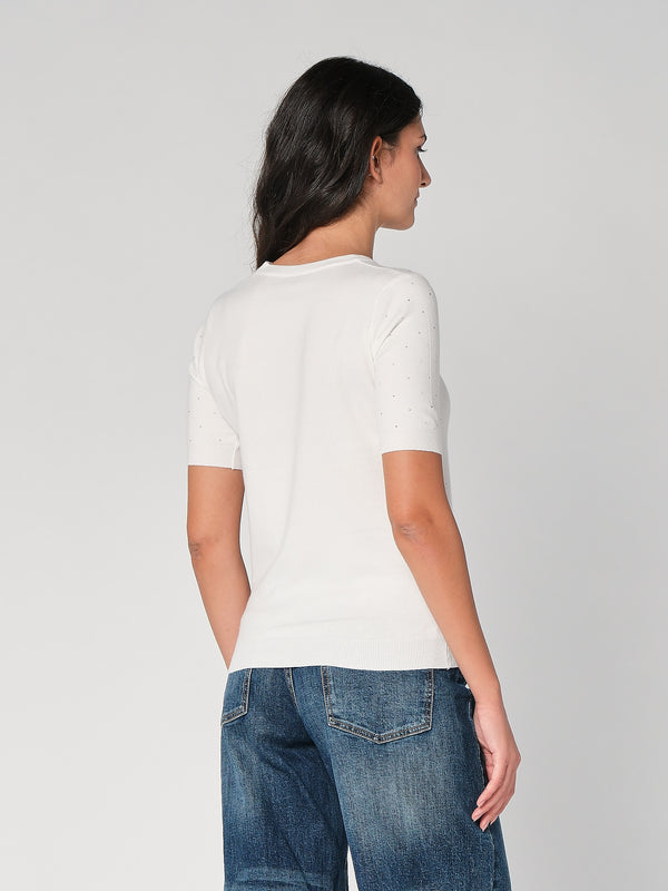 Maglia con strass