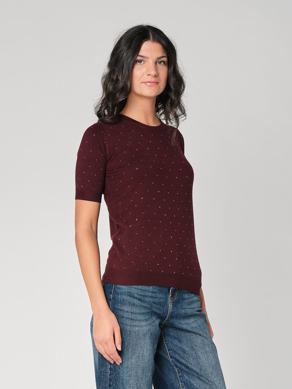 Maglia con strass
