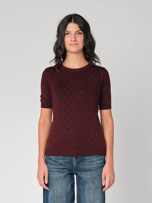 Maglia con strass