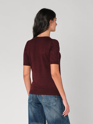 Maglia con strass
