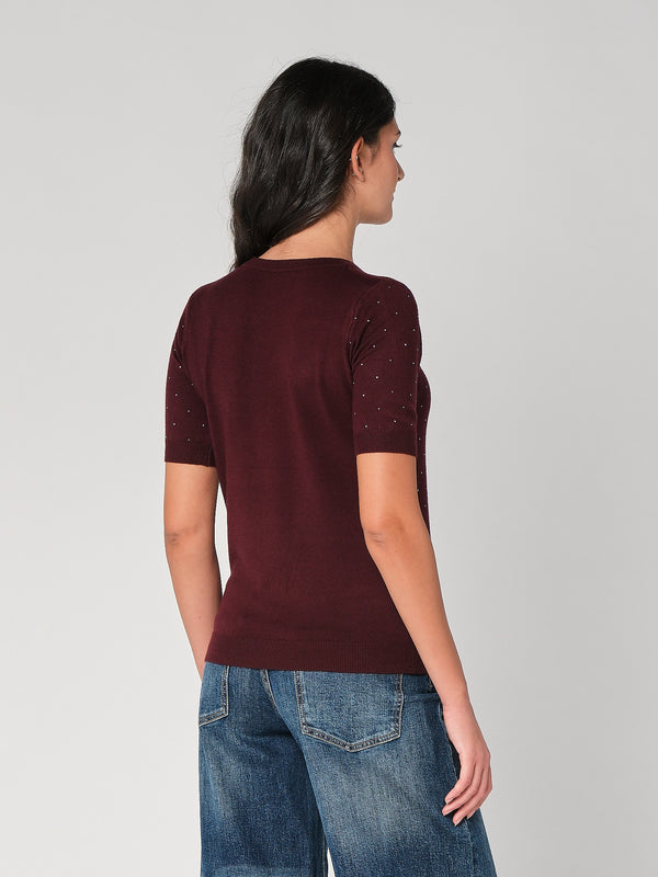 Maglia con strass