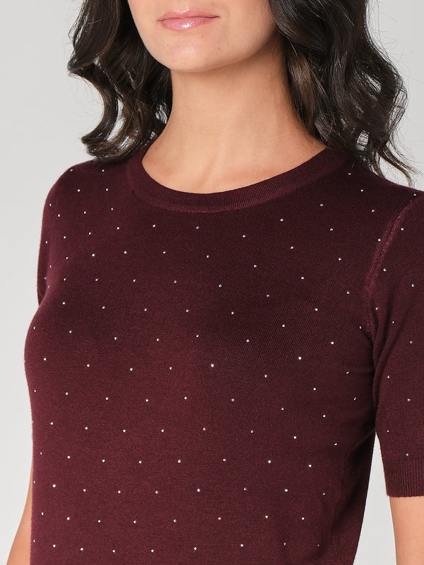 Maglia con strass