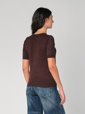 Maglia con strass