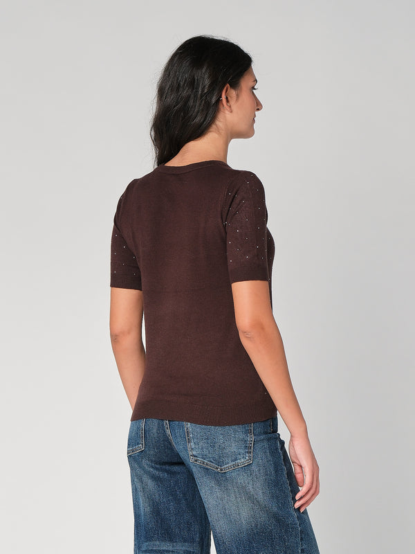 Maglia con strass
