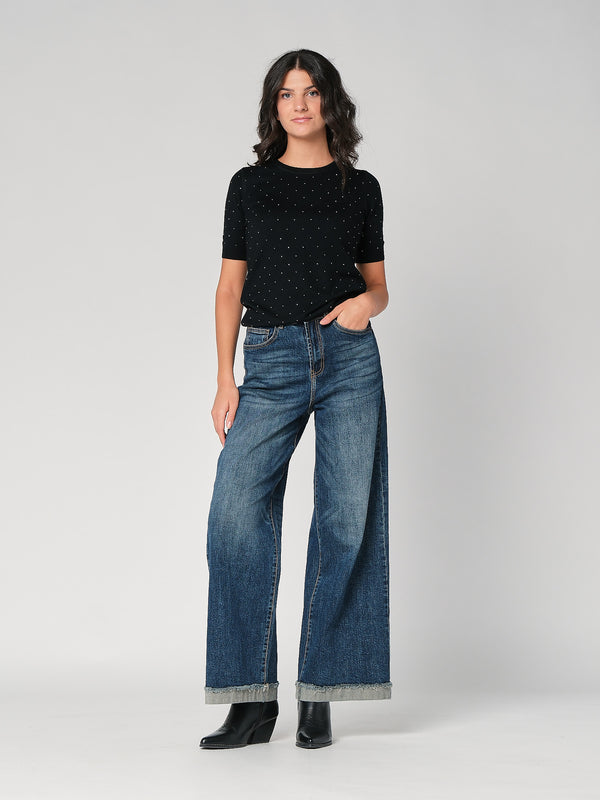 Maglia con strass