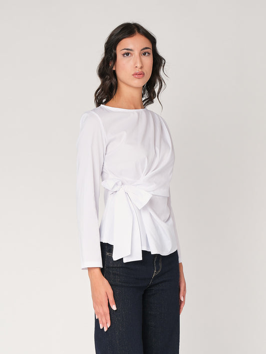 Camicia con nodo a lato
