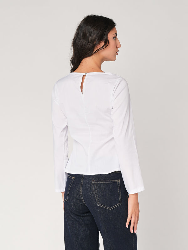 Camicia con nodo a lato