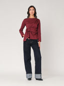Camicia con nodo a lato