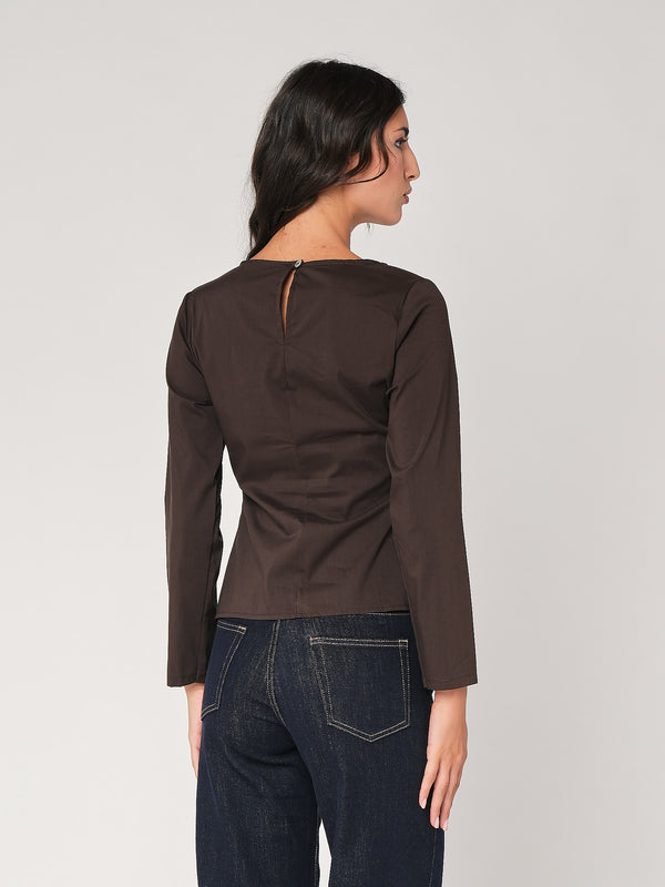 Camicia con nodo a lato