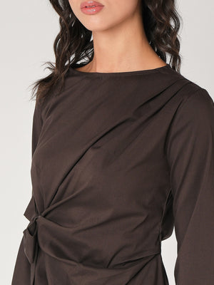 Camicia con nodo a lato