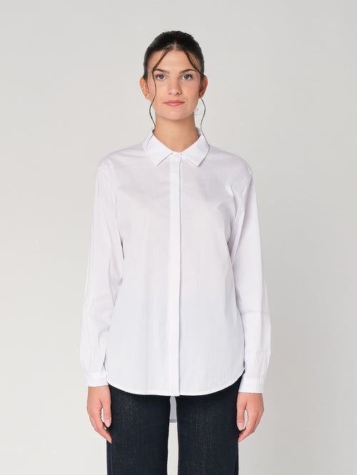 Camicia con retro lungo