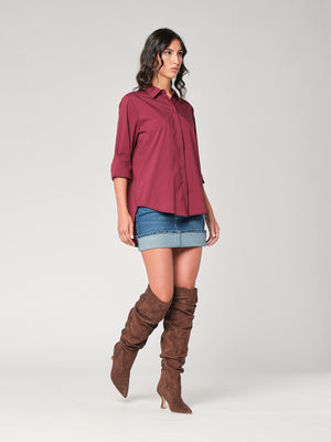 Camicia con retro lungo