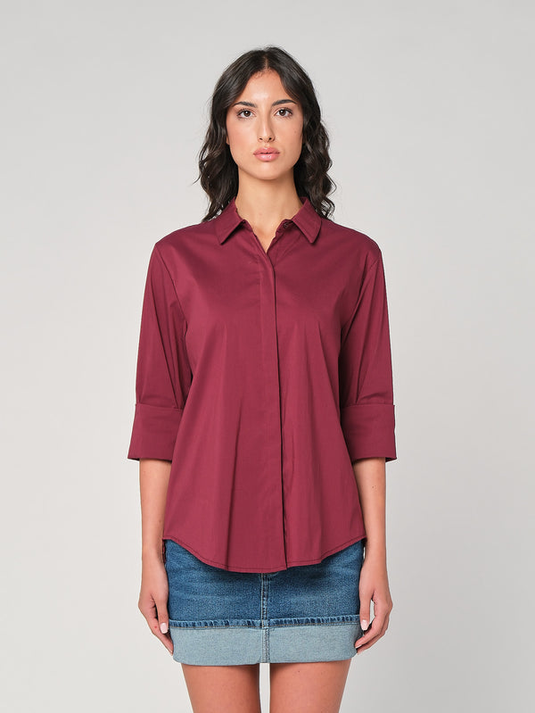 Camicia con retro lungo