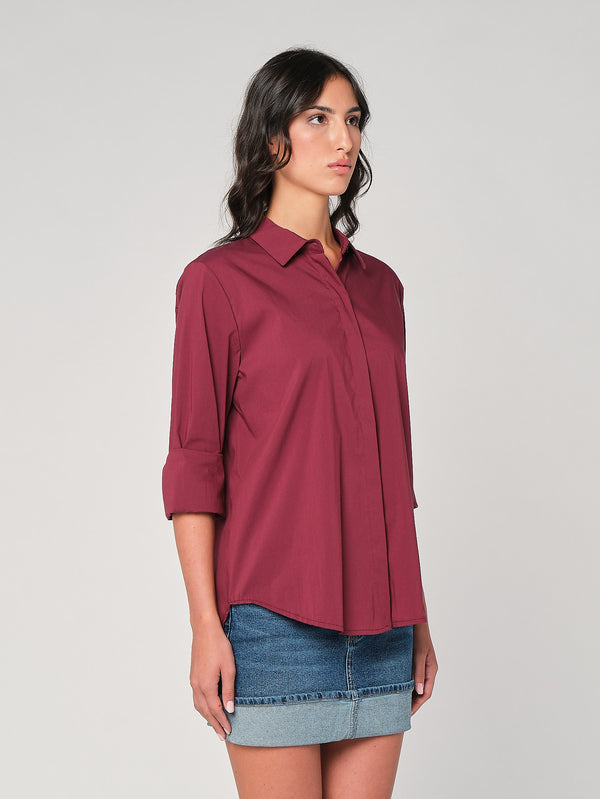Camicia con retro lungo