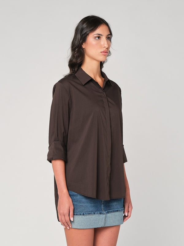 Camicia con retro lungo