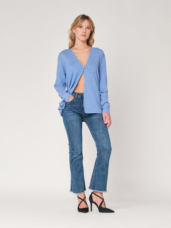 Cardigan con bottone