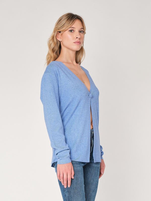 Cardigan con bottone