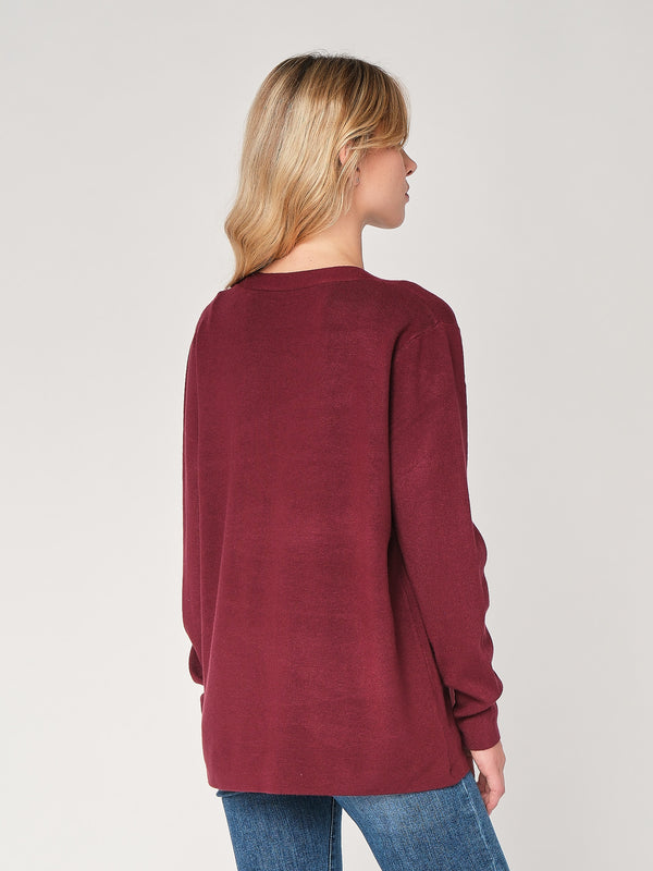Cardigan con bottone