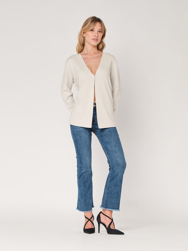 Cardigan con bottone