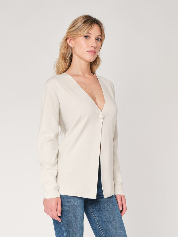Cardigan con bottone