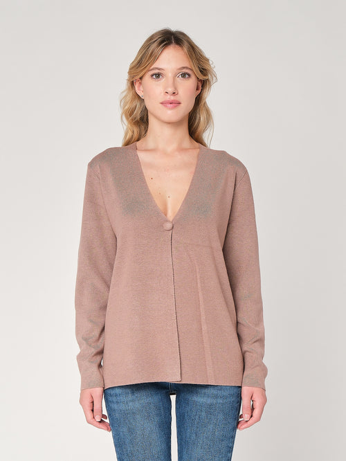 Cardigan con bottone