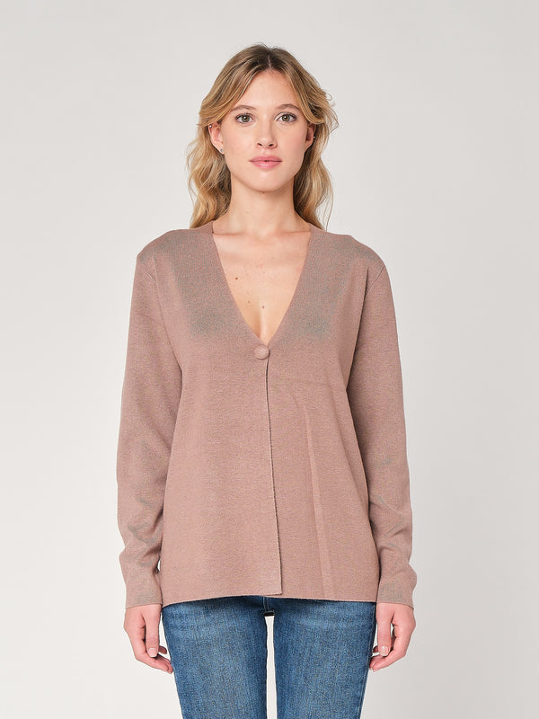 Cardigan con bottone