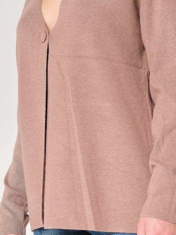 Cardigan con bottone