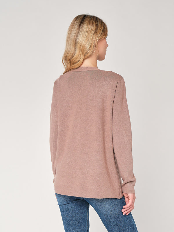 Cardigan con bottone