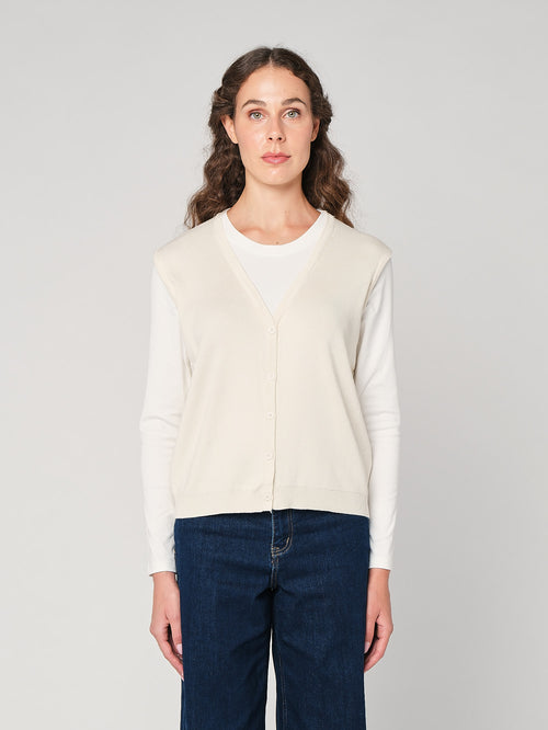 Maglia girocollo con gilet