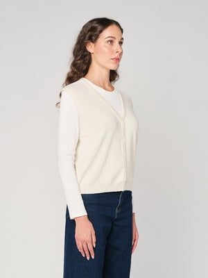 Maglia girocollo con gilet