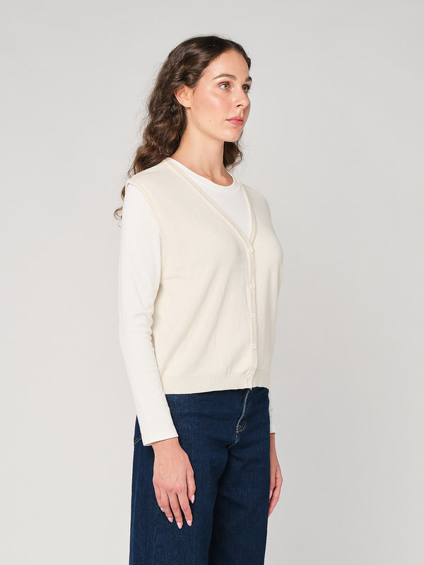 Maglia girocollo con gilet