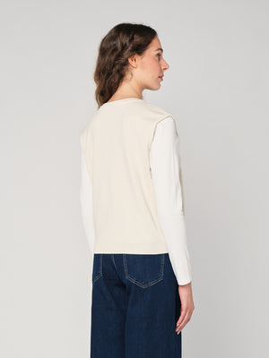 Maglia girocollo con gilet