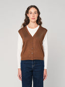 Maglia girocollo con gilet