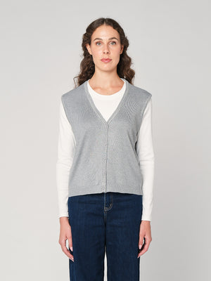 Maglia girocollo con gilet