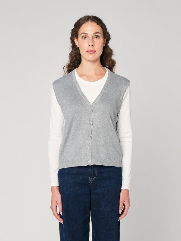 Maglia girocollo con gilet