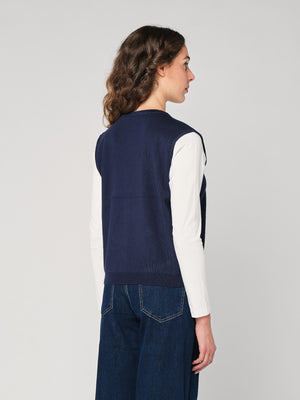 Maglia girocollo con gilet