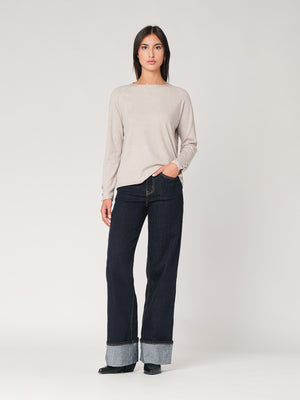 Maglia con bottoni polso
