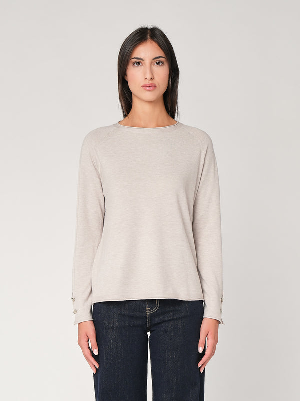Maglia con bottoni polso