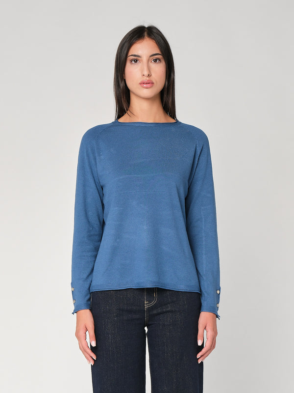 Maglia con bottoni polso