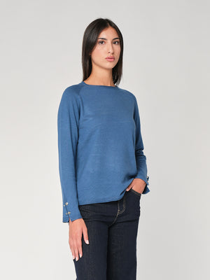 Maglia con bottoni polso