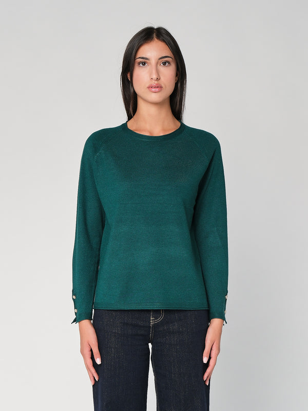Maglia con bottoni polso