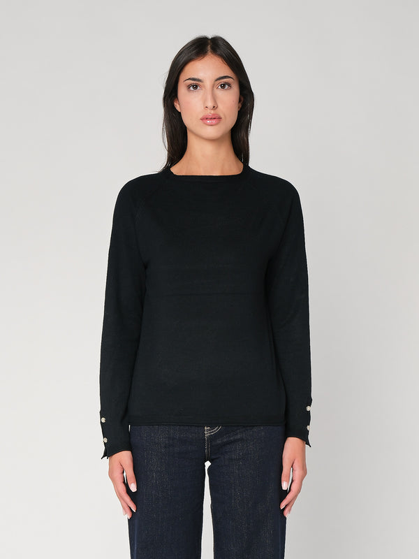Maglia con bottoni polso