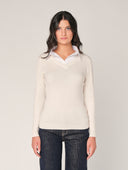 Maglia con collo a camicia
