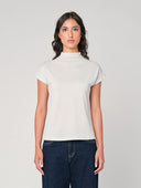 Maglia lurex collo alto