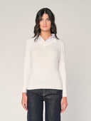 Maglia con collo a camicia
