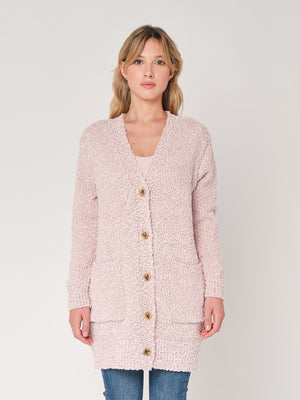 Maglione con bottoni e tasche